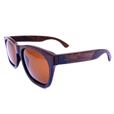 Sienna Wooden Sunglasses, Tea Colored Polarized Lenses, Handcrafted