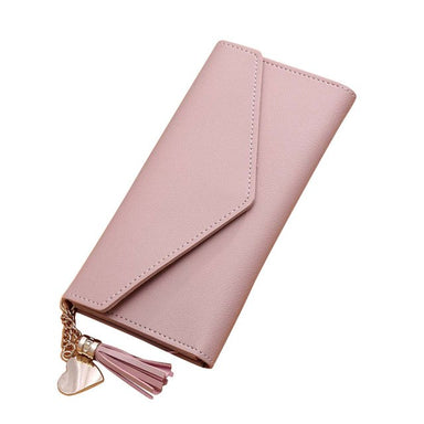 Fashion Women Wallets Simple Long Wallet Tassel