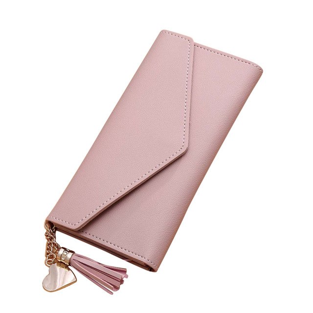 Fashion Women Wallets Simple Long Wallet Tassel