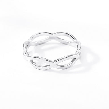 Minimal Infinity Ring Women Stainless Steel