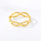 Minimal Infinity Ring Women Stainless Steel