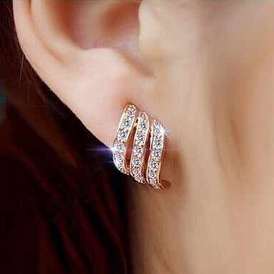 Rose Gold studded Personality Stud