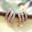 Rose Gold studded Personality Stud