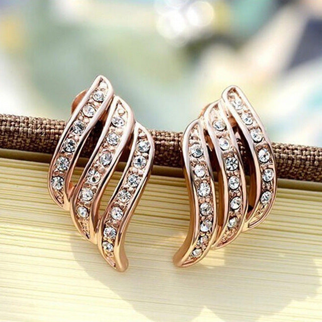 Rose Gold studded Personality Stud