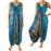 Teal Mandala Boho Hippie Jumpsuit Rompers