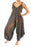 Black Chakra Boho Hippie Jumpsuit Rompers