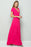 FLOWY MAXI WRAP DRESS - Hot Pink