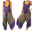 Purple Mandala Boho Hippie Jumpsuit Rompers