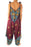Burgundy Elephant Boho Hippie Jumpsuit Rompers