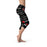 I Love You Black Capri Leggings