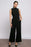 Charley Black  Mock Neck Jumpsuit Petites and Plus Sizes