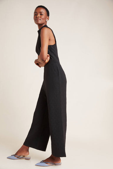 Charley Black  Mock Neck Jumpsuit Petites and Plus Sizes