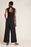 Charley Black  Mock Neck Jumpsuit Petites and Plus Sizes