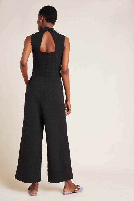 Charley Black  Mock Neck Jumpsuit Petites and Plus Sizes