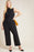 Charley Black  Mock Neck Jumpsuit Petites and Plus Sizes