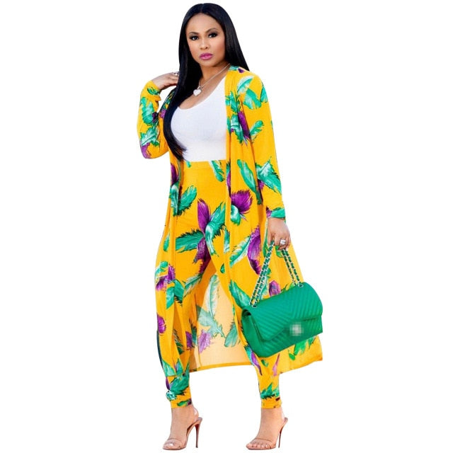 2 piece Summer Sexy Long Sleeve Set