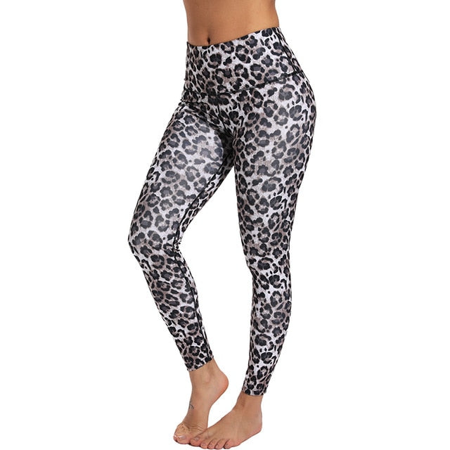 Elastic Animal Skin Sports Leggings