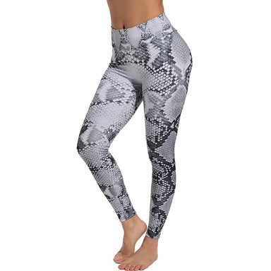Elastic Animal Skin Sports Leggings