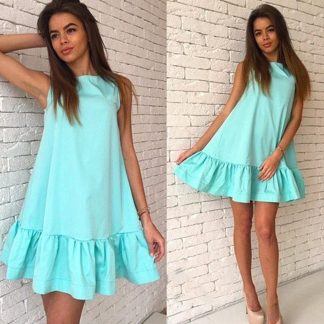New Summer Women Mini Dress