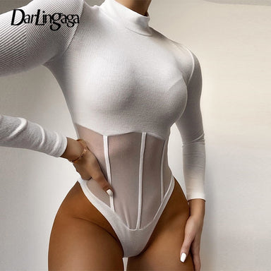 Sexy Turtleneck Long Sleeve Bodysuit