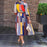 Print A-Line Color Block Dress