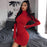 Hot Turtleneck Long Sleeve Skinny Dress