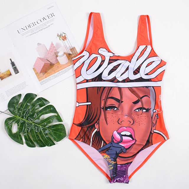 One Piece Matching Swim Sexy Bathing Suit
