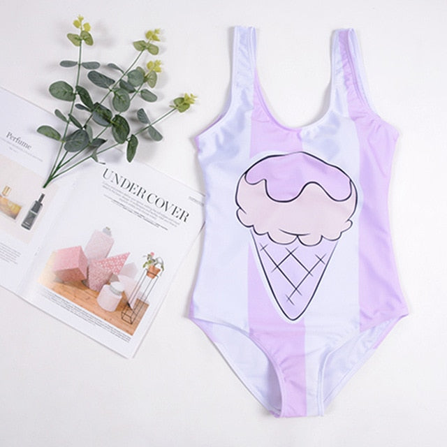 One Piece Matching Swim Sexy Bathing Suit