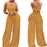 Casual Slim Polka Dot Playsuit Sleeveless Jumpsuit