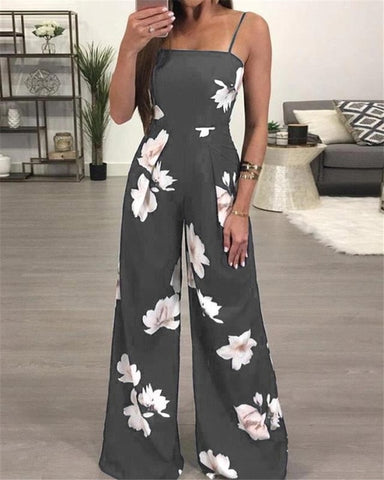Elegant Sleevless Strap Playsuit Romper Jumpsuit