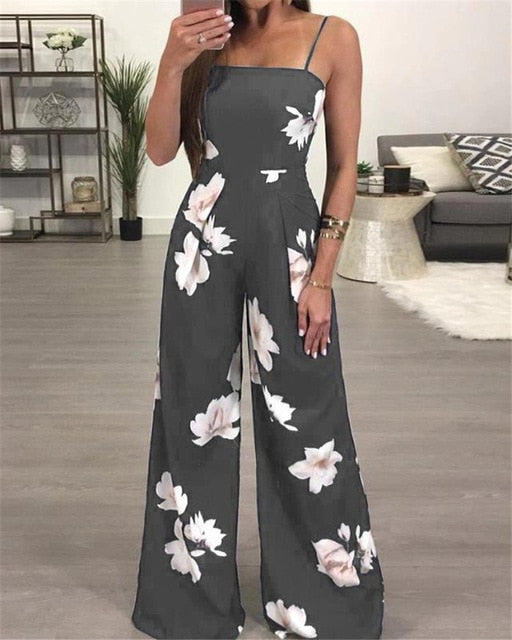 Elegant Sleevless Strap Playsuit Romper Jumpsuit