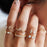 Knuckle BOHO Crystal Star Finger Rings