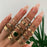 Knuckle BOHO Crystal Star Finger Rings