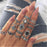 Knuckle BOHO Crystal Star Finger Rings