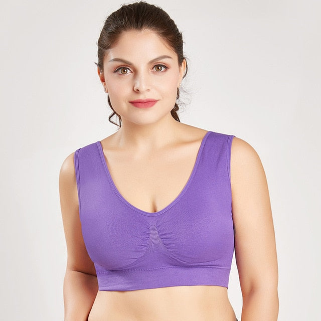 Cotton Underwear Wireless With Pads Push Up Bra