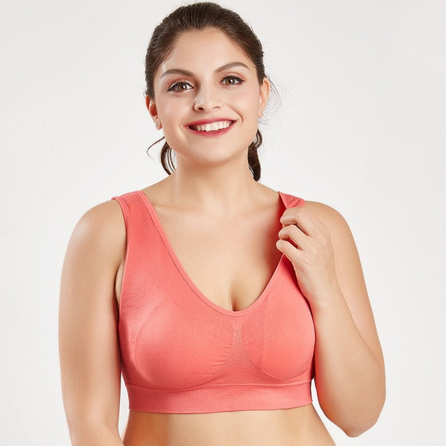 Cotton Underwear Wireless With Pads Push Up Bra