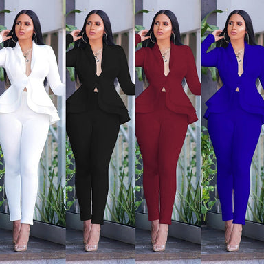 Full Sleeve Ruffles Two Piece Set