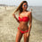 Flower Ruffles Sexy Female Bathing Suit