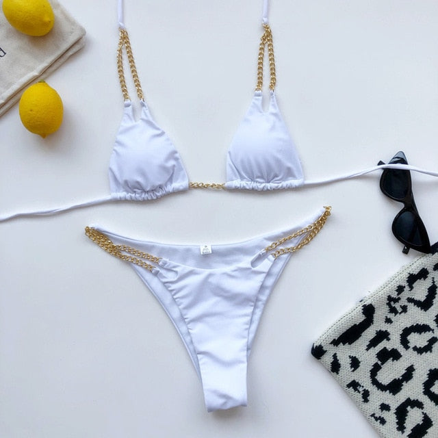 Micro chain bikini set