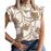 Ladies Casual Lips Printed T Shirt