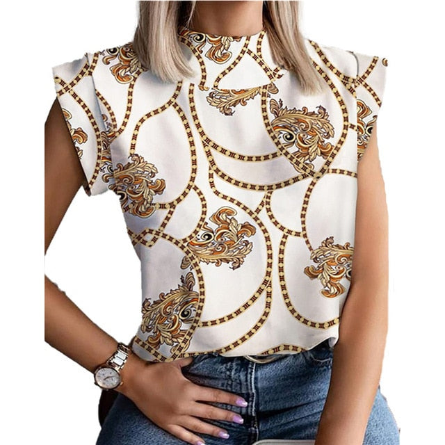 Ladies Casual Lips Printed T Shirt