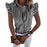 Ladies Casual Lips Printed T Shirt