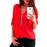 Sexy V Neck Solid Casual Blouse