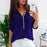 Sexy V Neck Solid Casual Blouse