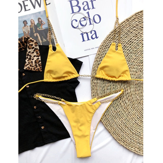 Micro chain bikini set