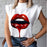 Ladies Casual Lips Printed T Shirt