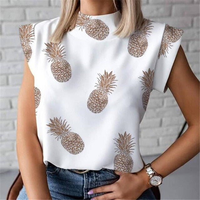 Ladies Casual Lips Printed T Shirt
