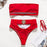 Hollow out White swimwear