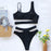 Hollow out White swimwear