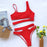 Hollow out White swimwear